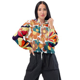 Kate McEnroe New York 70s Flower Power Retro Women’s cropped windbreakerJackets3842938_15800