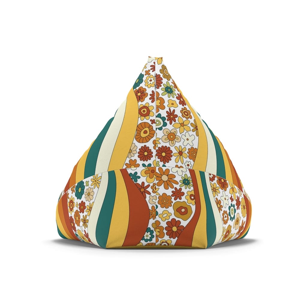 Kate McEnroe New York 70s Groovy Hippie Retro Bean Bag Chair Cover 
