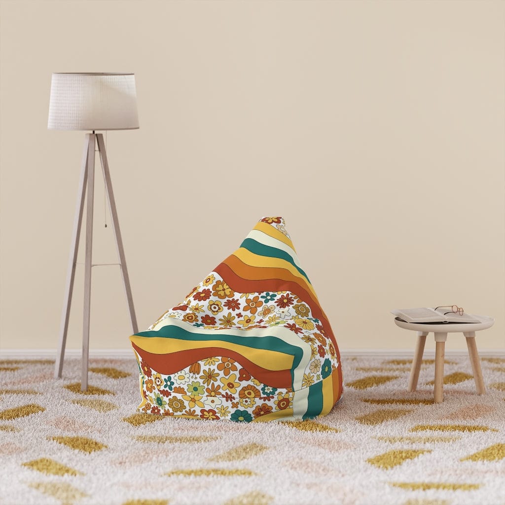 Kate McEnroe New York 70s Groovy Hippie Retro Bean Bag Chair Cover 