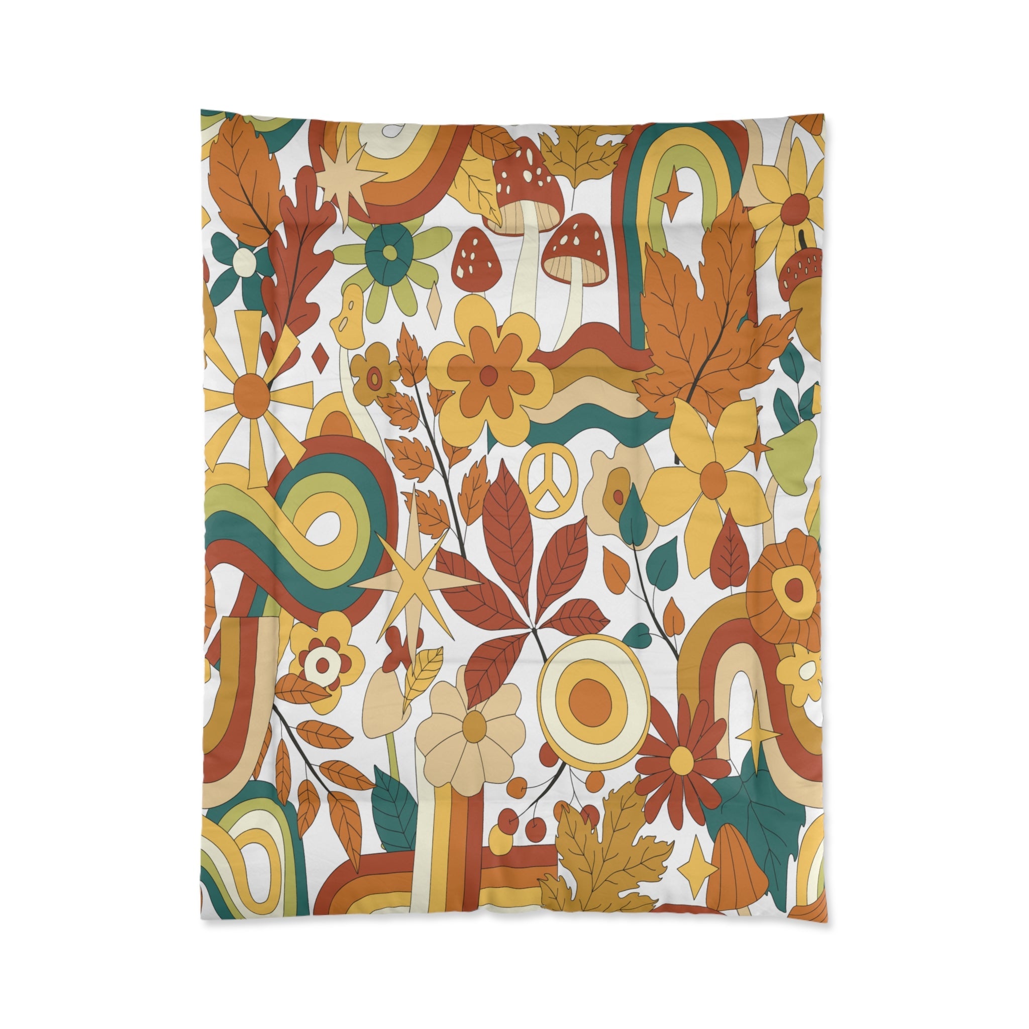 Kate McEnroe New York 70S Groovy Hippie Retro Mid Century Modern ComforterComforters15964214231015822580