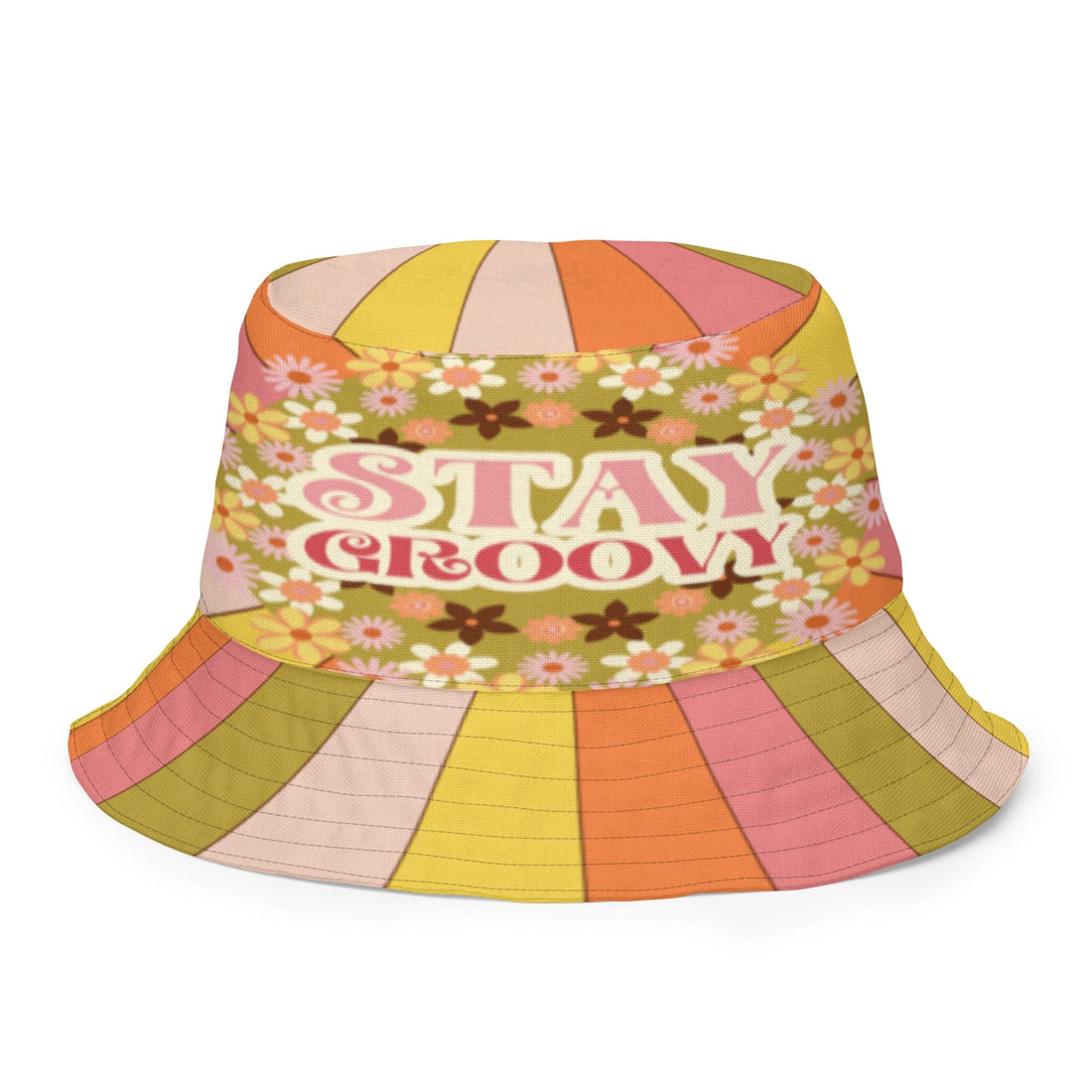 Kate McEnroe New York 70s Groovy Hippie Sunkissed Reversible Bucket HatHats63C775721B24A_16360