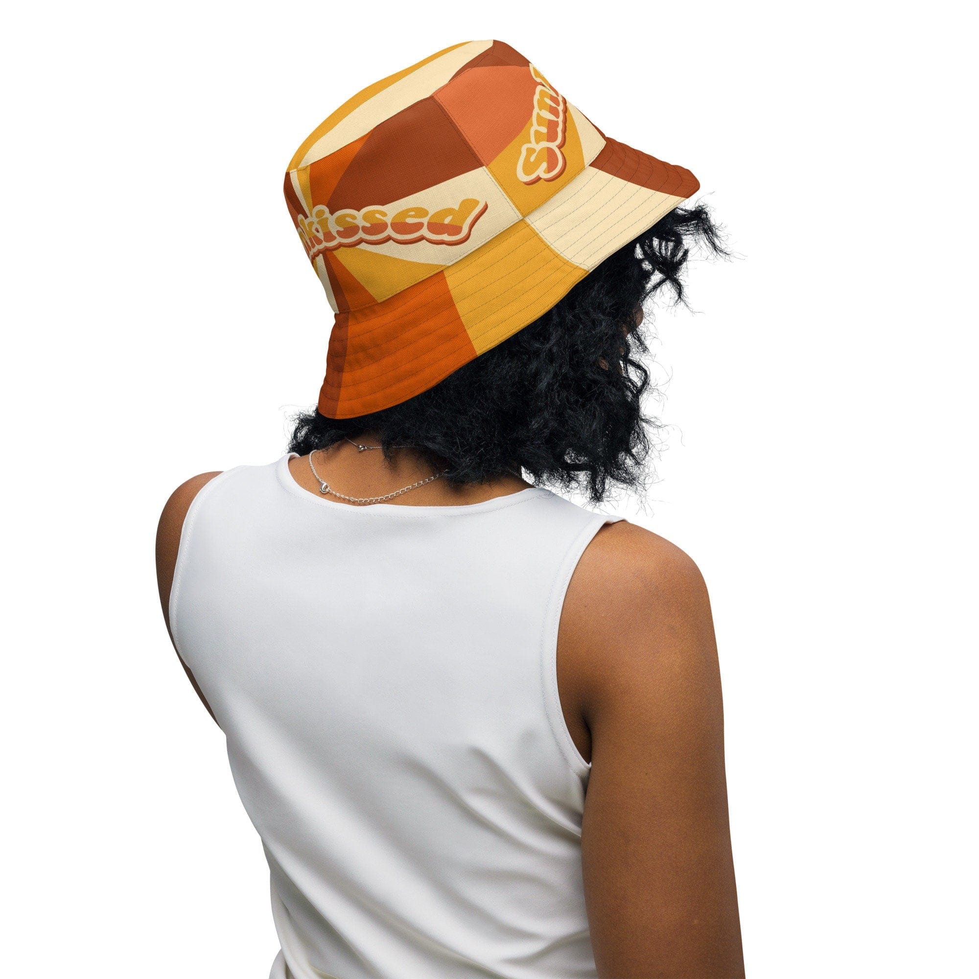 Kate McEnroe New York 70s Groovy Hippie Sunkissed Reversible Bucket HatHats63C775721B24A_16361