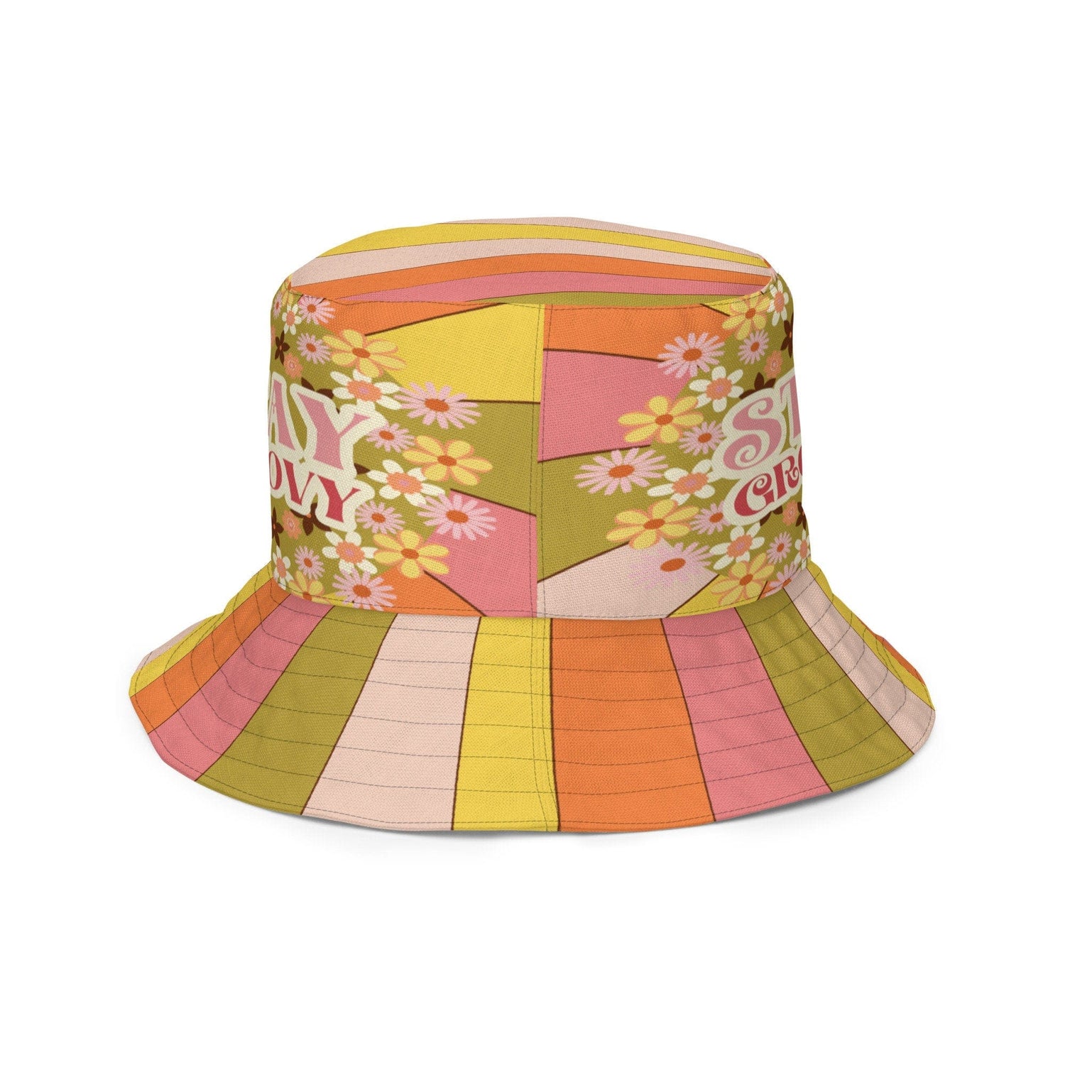 Kate McEnroe New York 70s Groovy Hippie Sunkissed Reversible Bucket HatHats63C775721B24A_16361