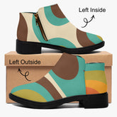 Kate McEnroe New York 70s Groovy Swirl Ankle Boots Retro Mod Wave BootiesAnkle Bootsm2l3lhk1_001