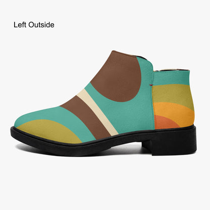Kate McEnroe New York 70s Groovy Swirl Ankle Boots Retro Mod Wave BootiesAnkle Bootsm2l3lhk1_001
