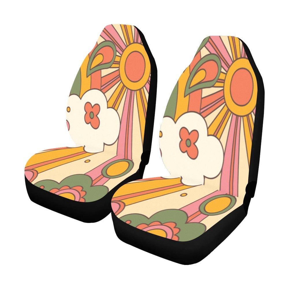 Kate McEnroe New York 70s Hippie Retro Groovy Car Seat Covers Car Accessories One Size D2792813