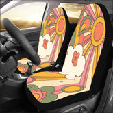 Kate McEnroe New York 70s Hippie Retro Groovy Car Seat CoversCar Seat CoversD2792813