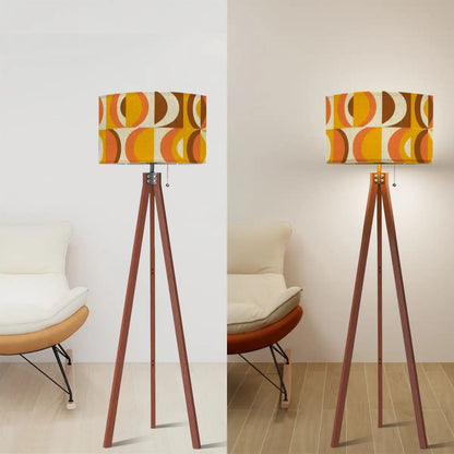 Kate McEnroe New York 70s Retro Geometric Tripod Floor Lamp Mid Century Modern LightingTripod Floor Lamps2E7FYDmomG