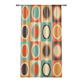 Kate McEnroe New York 70s Retro Mid Mod Bold Geometric Circles Window CurtainsWindow Curtains50x84 - SinglePanel