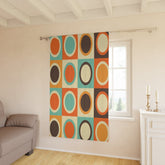 Kate McEnroe New York 70s Retro Mid Mod Bold Geometric Circles Window CurtainsWindow Curtains50x84 - SinglePanel