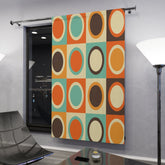 Kate McEnroe New York 70s Retro Mid Mod Bold Geometric Circles Window CurtainsWindow Curtains50x84 - SinglePanel