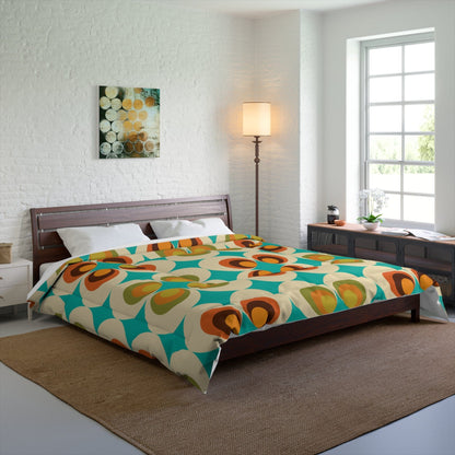 Kate McEnroe New York 70s Retro Mid Mod Daisy Flower Power ComforterComforters24505556045361923589