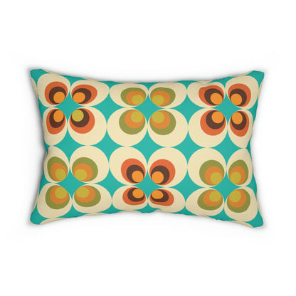 Kate McEnroe New York 70s Retro Mid Mod Daisy Lumbar Pillow, Mid Century Modern Flower Power PillowLumbar Pillows13973853652337294619
