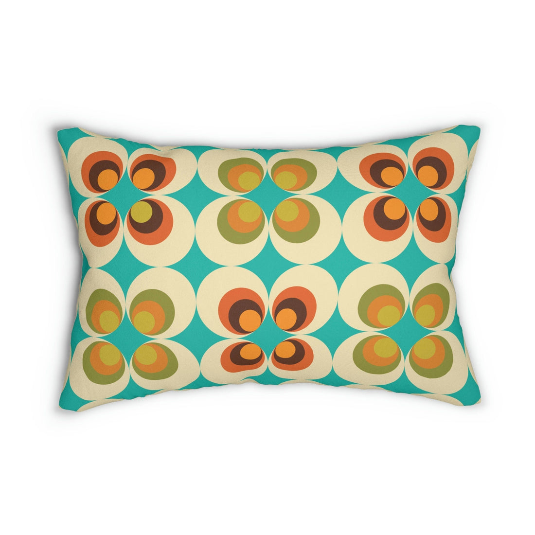 Kate McEnroe New York 70s Retro Mid Mod Daisy Lumbar Pillow, Mid Century Modern Flower Power PillowLumbar Pillows13973853652337294619