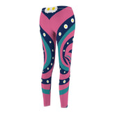 Kate McEnroe New York 70s Retro Psychedelic Groovy Swirl Flower Power Yoga LeggingsLeggings78158986891170229088