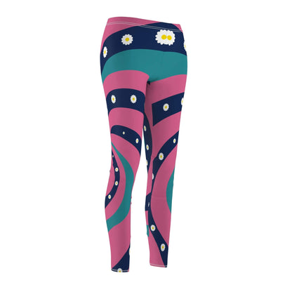 Kate McEnroe New York 70s Retro Psychedelic Groovy Swirl Flower Power Yoga LeggingsLeggings78158986891170229088