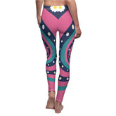 Kate McEnroe New York 70s Retro Psychedelic Groovy Swirl Flower Power Yoga LeggingsLeggings78158986891170229088