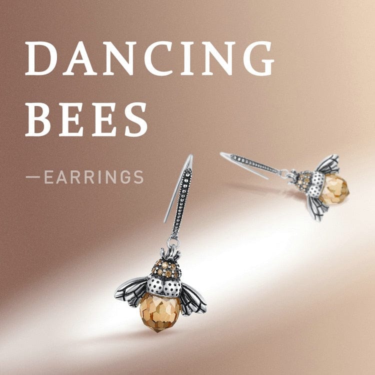 Kate McEnroe New York 925 Sterling Silver Dancing Bee Earrings Earrings 10038672-sce149