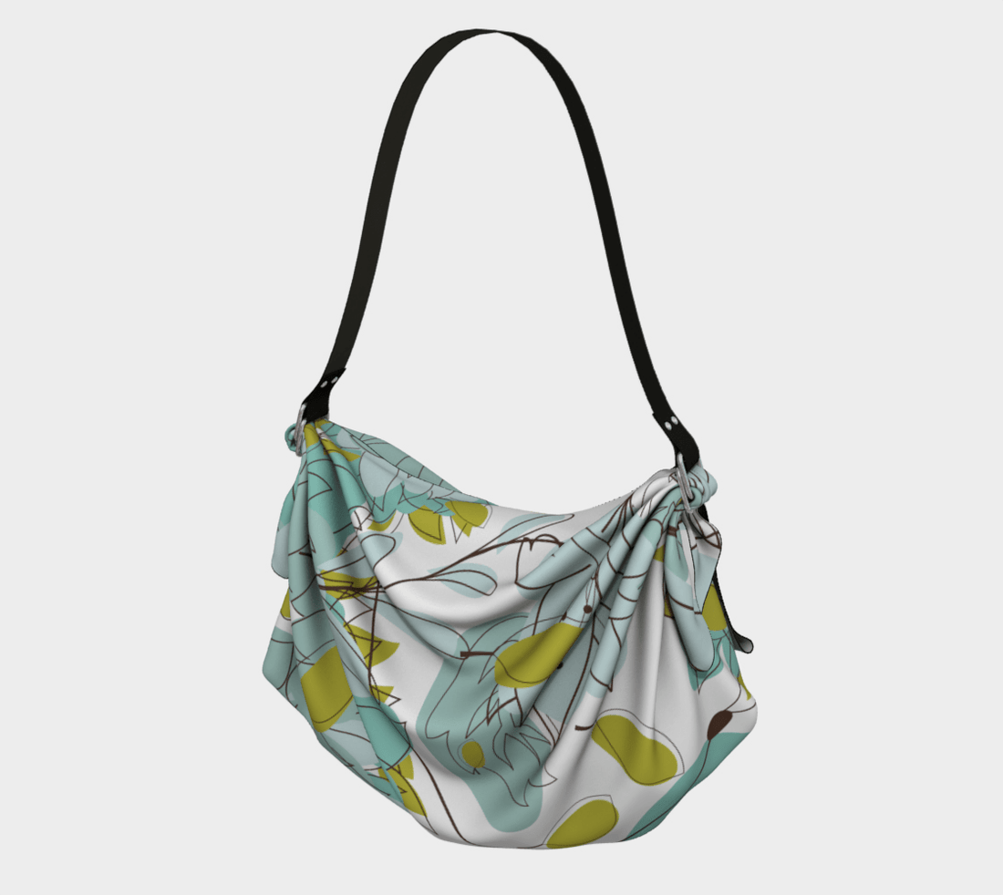 Kate McEnroe New York Abstract Whisps Floral Origami Tote Bag Origami Tote