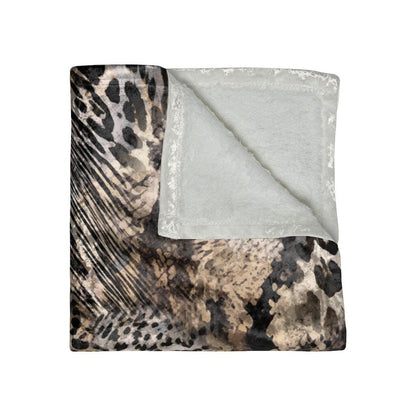 Kate McEnroe New York Animal Print Crushed Velvet Blanket Blankets 24259397287183166768