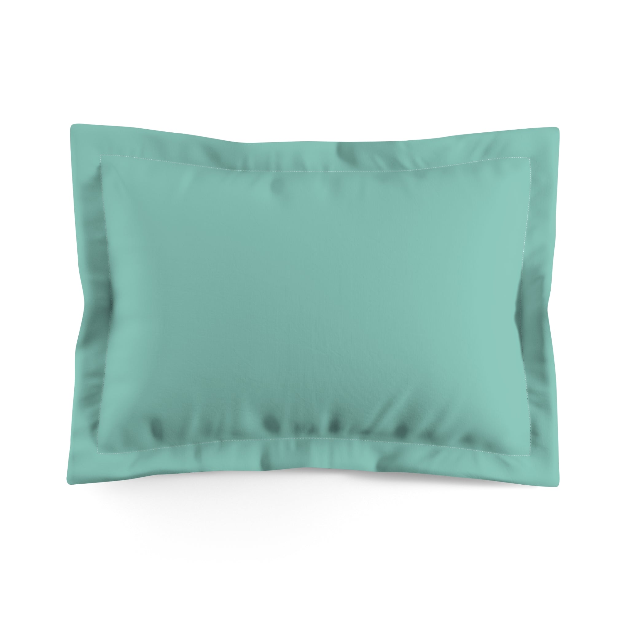 Kate McEnroe New York Aqua Mid Century Modern Pillow Sham, Retro Solid Color Bedding AccentPillow Shams27472392654947570489