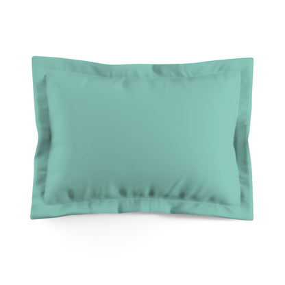 Kate McEnroe New York Aqua Mid Century Modern Pillow Sham, Retro Solid Color Bedding AccentPillow Shams27472392654947570489