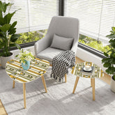 Kate McEnroe New York Art Deco Geometric Nesting Tables, Retro Side Table SetNesting TablesQW4pIGnH2g
