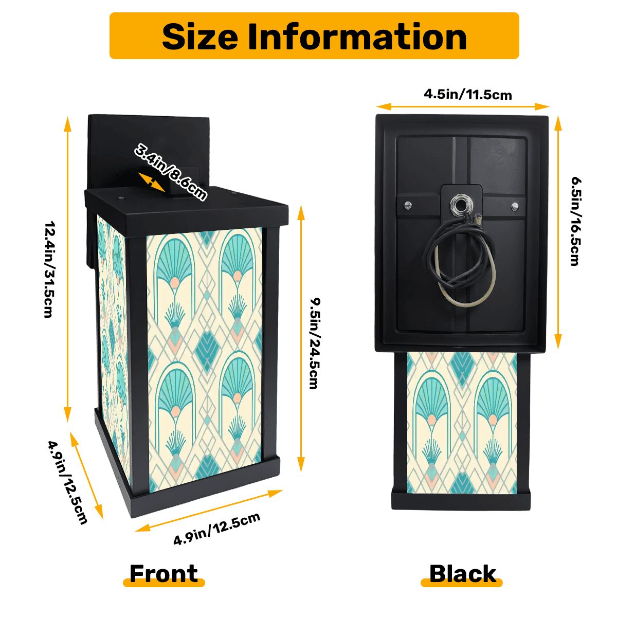 Kate McEnroe New York Art Deco Outdoor Wall Sconce, Vintage 1920s Style Porch Wall LightOutdoor Wall LightsG6jhH0tXFM