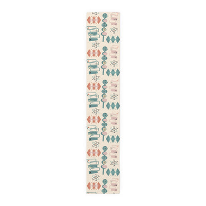 Kate McEnroe New York Atomic 1950s Mid Century Modern Retro Table RunnerTable Runners50955807987604674782
