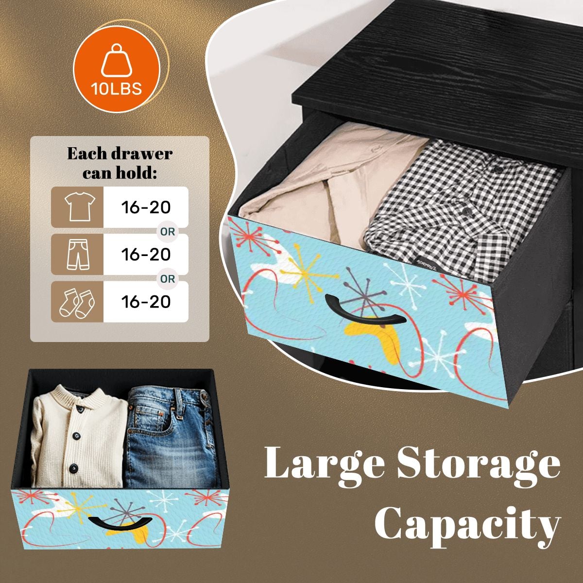 Kate McEnroe New York Atomic 50s Boomerang Starburst Mid Century Modern 4 Drawer DresserDressershID5fUyskt