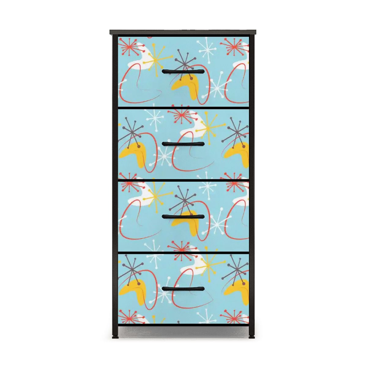 Kate McEnroe New York Atomic 50s Boomerang Starburst Mid Century Modern 4 Drawer DresserDressershID5fUyskt