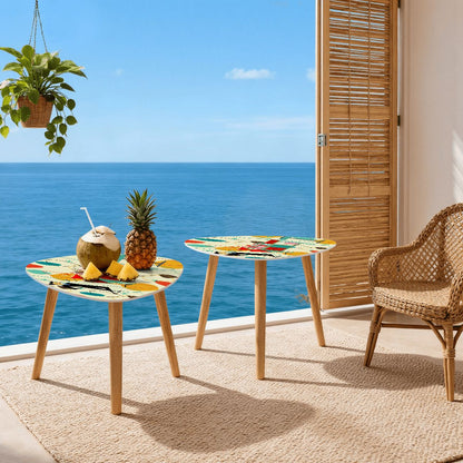Kate McEnroe New York Atomic Age Bar Lounge Design Nesting Tables, Mid Century Modern Cocktail Party FurnitureNesting TablesnxPFDeNkezOlt