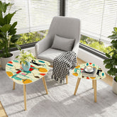 Kate McEnroe New York Atomic Age Bar Lounge Design Nesting Tables, Mid Century Modern Cocktail Party FurnitureNesting TablesnxPFDeNkezOlt