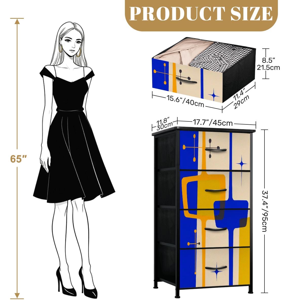 Kate McEnroe New York Atomic Age Retro Abstract Starburst Mid Century Modern 4 Drawer DresserDressersrch7Zpfmuh