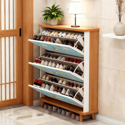 Kate McEnroe New York Atomic Blue Boomerang Starburst Retro Mid Century Modern Shoe CabinetShoe StorageI4pR6qOO8F