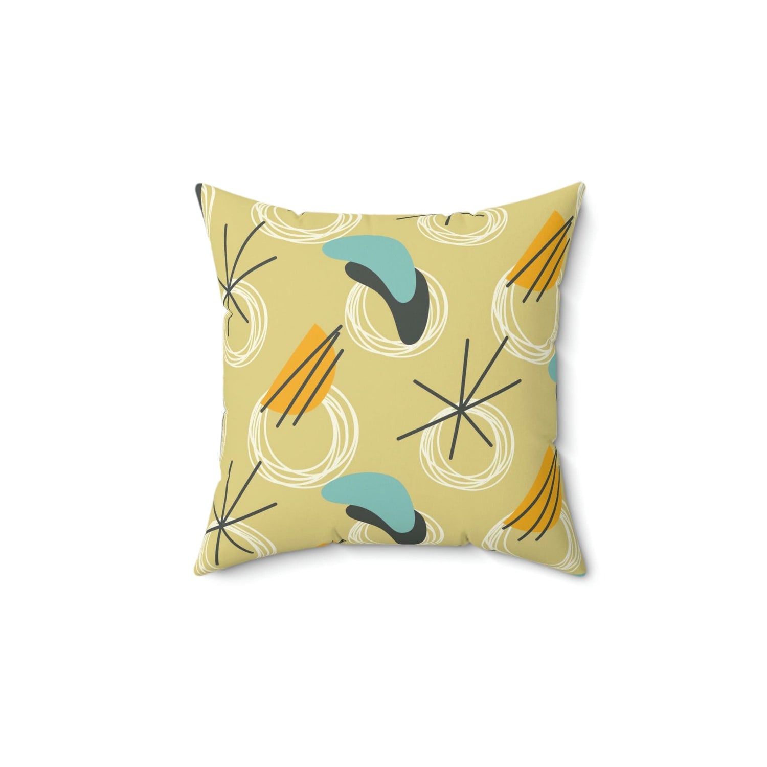 Kate McEnroe New York Atomic Boomerang Mid Century 1950s Throw PillowThrow Pillows30911949949396859574