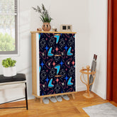 Kate McEnroe New York Atomic Boomerang Mid Century Modern Shoe Cabinet, Retro Starburst Storage UnitShoe Storagey3qqdjGvMS