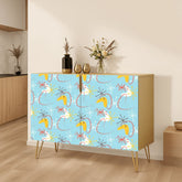 Kate McEnroe New York Atomic Boomerang Retro Starburst Mid Century Modern Storage CabinetStorage CabinetsUlrOgQibgj