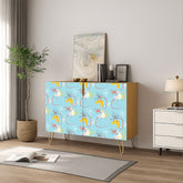 Kate McEnroe New York Atomic Boomerang Retro Starburst Mid Century Modern Storage CabinetStorage CabinetsUlrOgQibgj