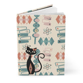 Kate McEnroe New York Atomic Cat 1950s Mid Century Modern Hardcover Journal NotebookJournals96307741083911491249