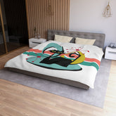 Kate McEnroe New York Atomic Cat 1950s Mid Century Modern Starburst Duvet CoverDuvet Covers12637121585118283526