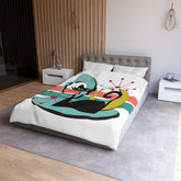 Kate McEnroe New York Atomic Cat 1950s Mid Century Modern Starburst Duvet CoverDuvet Covers12637121585118283526