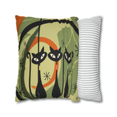 Kate McEnroe New York Atomic Cat 70s Geometric Abstract Throw Pillow Covers, Burnt Orange and Green Mid Century Style Living Room, Bedroom DecorThrow Pillow Covers10737580766034818644