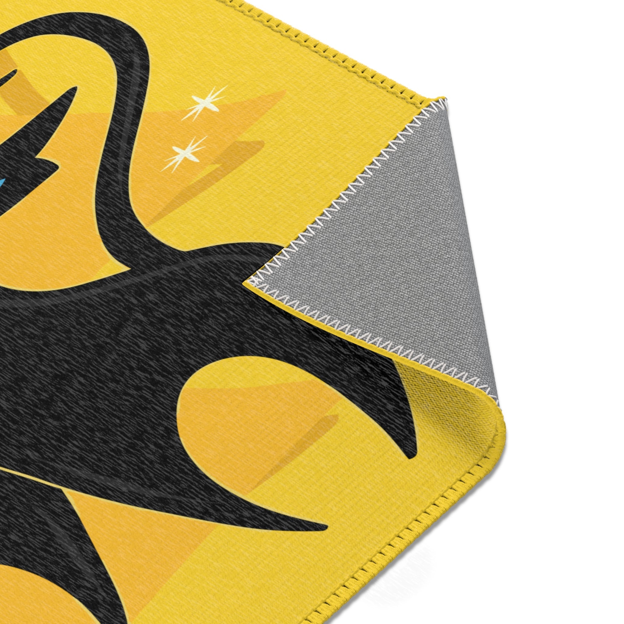 Kate McEnroe New York Atomic Cat Area Rug, Mid Century Modern Starburst, Retro Living Room, Dining Room, Bedroom Decor - KM13769923Rugs18880219506058908941