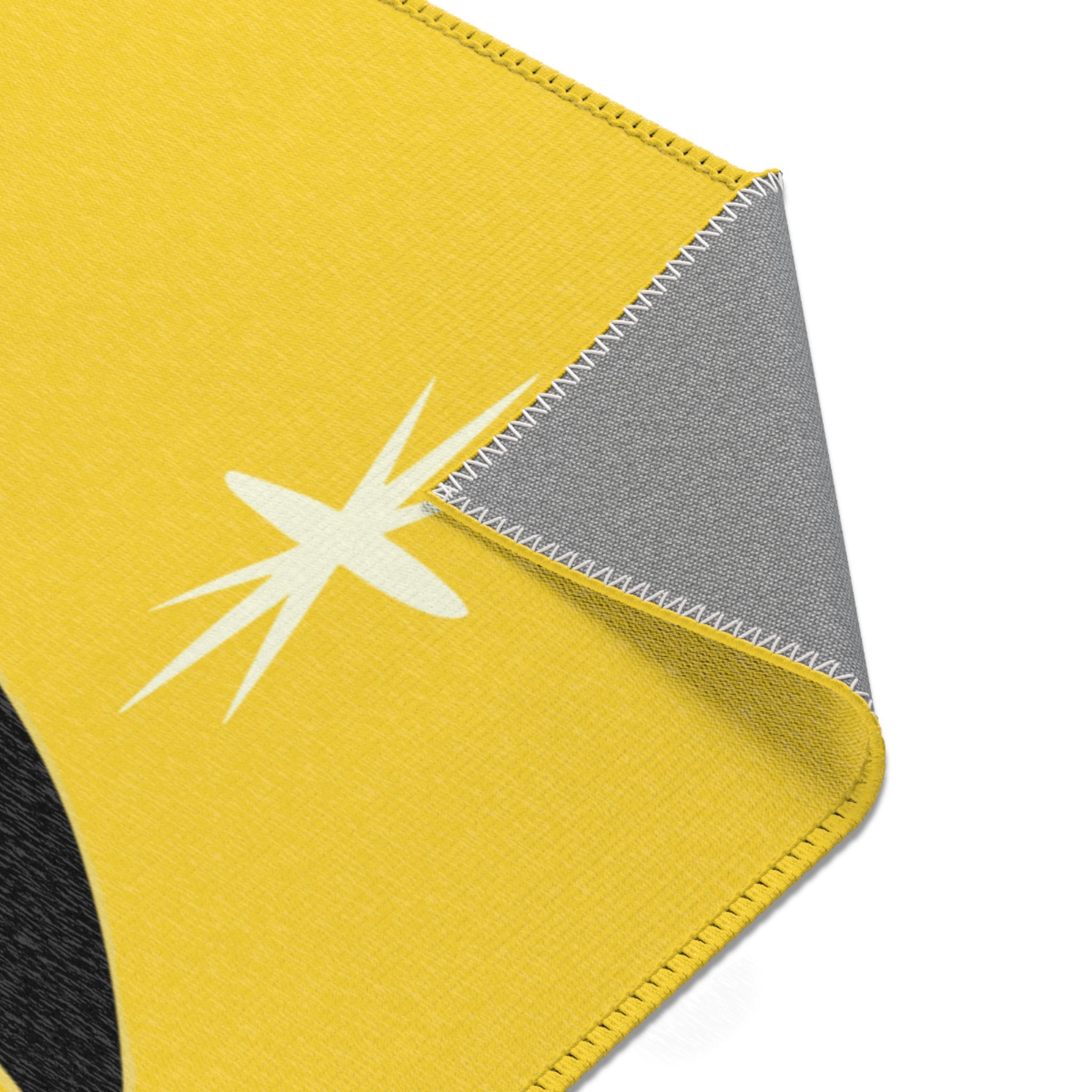 Kate McEnroe New York Atomic Cat Area Rug, Mid Century Modern Starburst, Retro Living Room, Dining Room, Bedroom Decor - KM13769923Rugs18880219506058908941