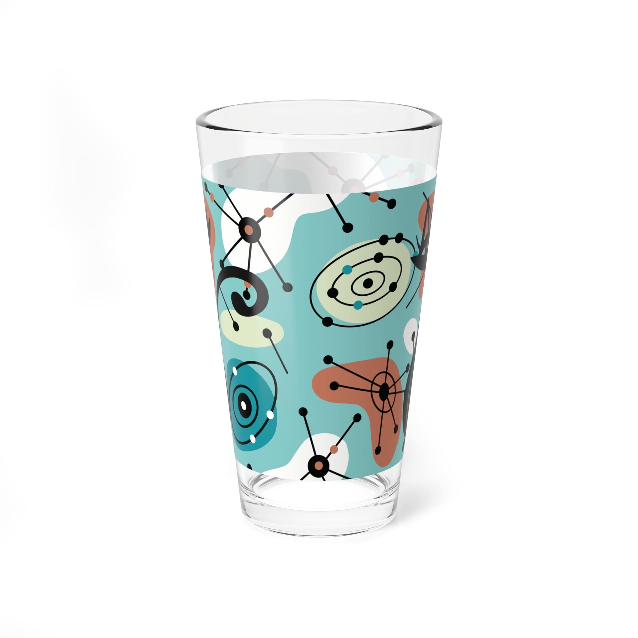 Kate McEnroe New York Atomic Cat Barware, Mid Century Modern Pint, Retro Drinkware, MCM Cocktail Shaker, Vintage Style Mixing GlassMixing Glasses28695443968171795028