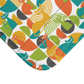 Kate McEnroe New York Atomic Cat Bath Mat, Mid Century Modern Retro Geometric Bathroom RugBath Mats27237991752670463883
