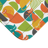 Kate McEnroe New York Atomic Cat Bath Mat, Mid Century Modern Retro Geometric Bathroom RugBath Mats27237991752670463883