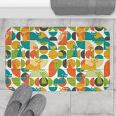 Kate McEnroe New York Atomic Cat Bath Mat, Mid Century Modern Retro Geometric Bathroom RugBath Mats29918391254206558757