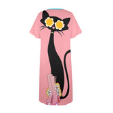 Kate McEnroe New York Atomic Cat Boho Chic MuuMuu LoungewearLoungewearD2876205